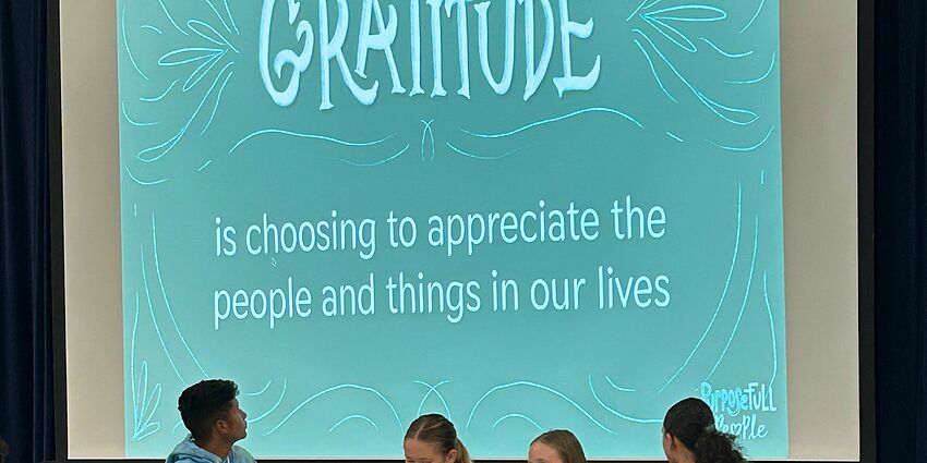 Gratitude definition from CSI's student rally.