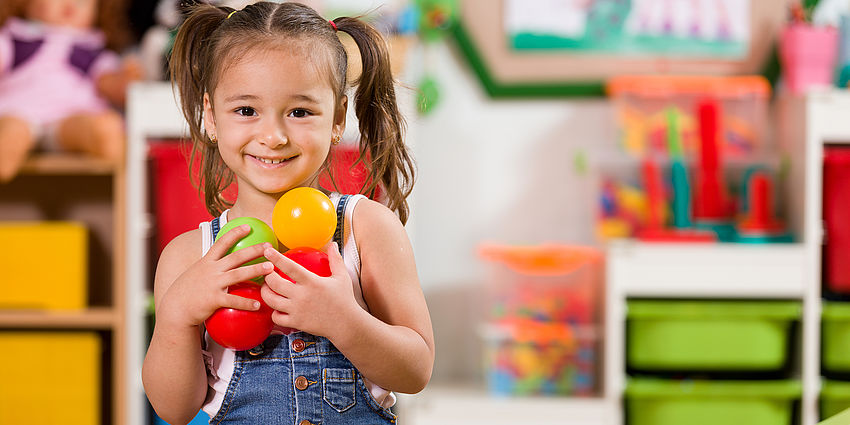 young girl at play