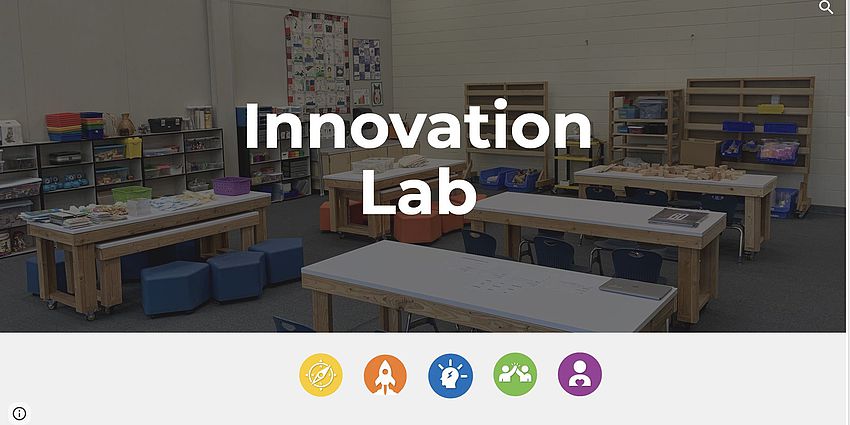 Innovation Lab with tables