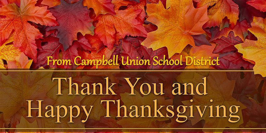 Happy Thanksgiving from Campbell U S D