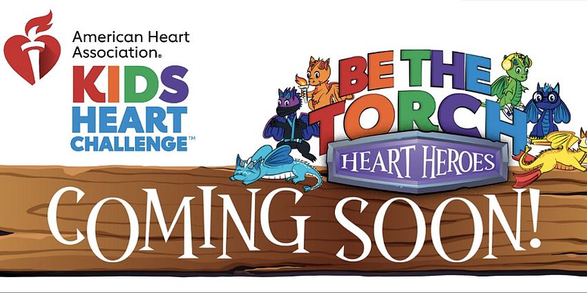 Coming Soon Kids heart Challenge Be the Torch Heart Heroes