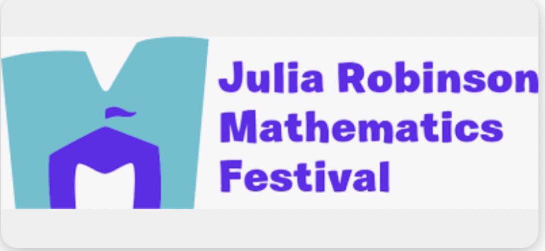 Julia Robertson Mathematics Festival Tent with flag