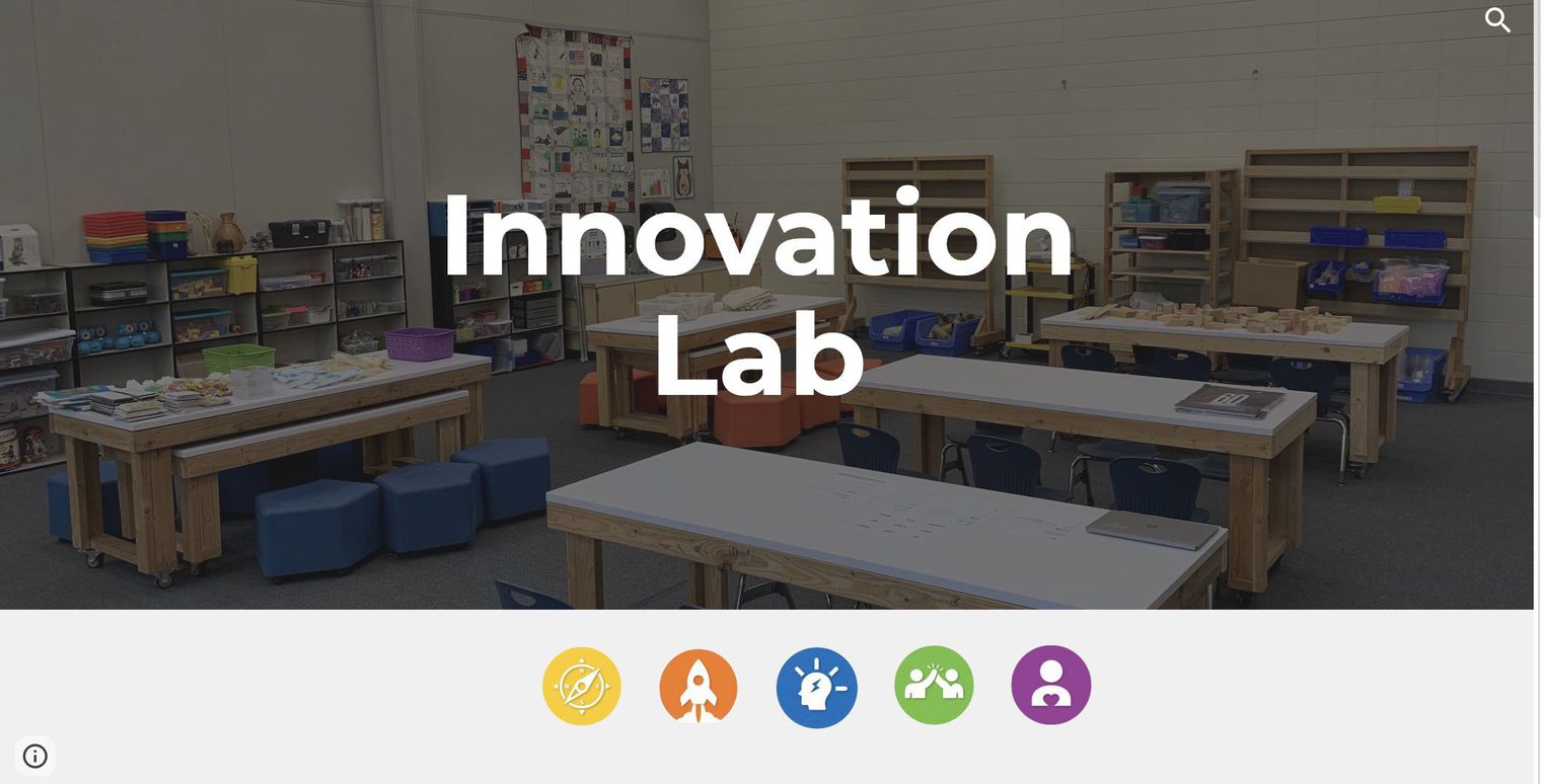 Innovation Lab with tables