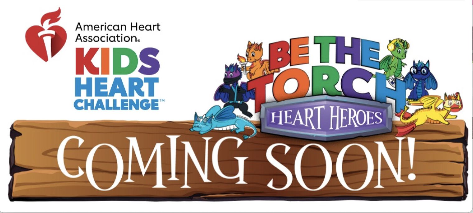 Coming Soon Kids heart Challenge Be the Torch Heart Heroes