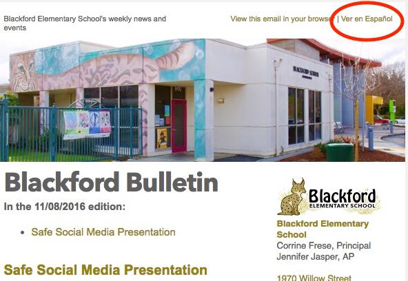 image of Blackford Bulletin as e-news